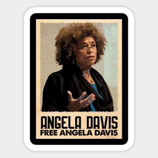 Angela Legacy Empowering Tee for Progressive Thinkers Sticker